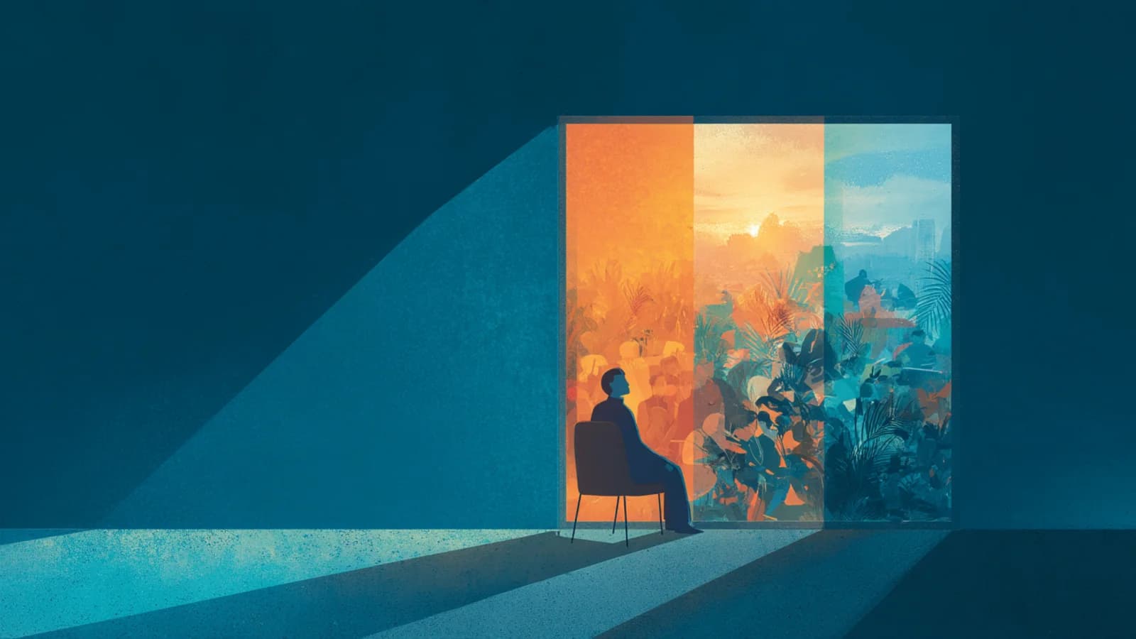 FOMO (Fear of Missing Out) illustration
