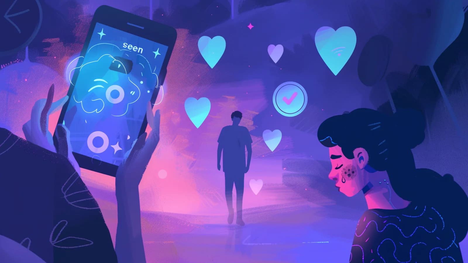Seen Zone Psychology illustration